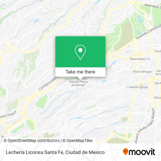 Lechería Liconsa Santa Fe map