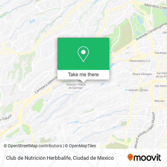 Mapa de Club de Nutrición Herbbalife