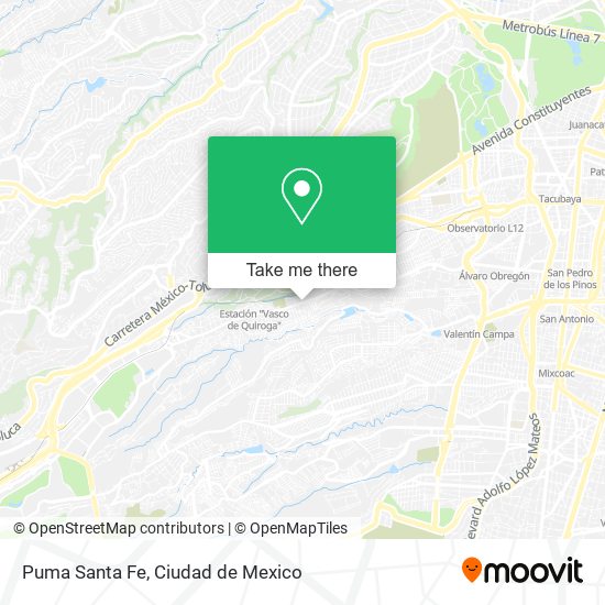 Puma Santa Fe map