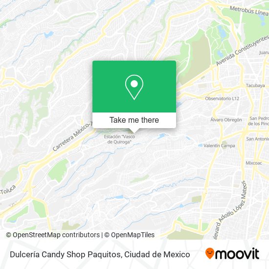 Mapa de Dulcería Candy Shop Paquitos