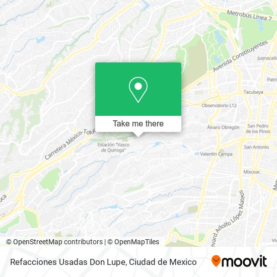 Mapa de Refacciones Usadas Don Lupe