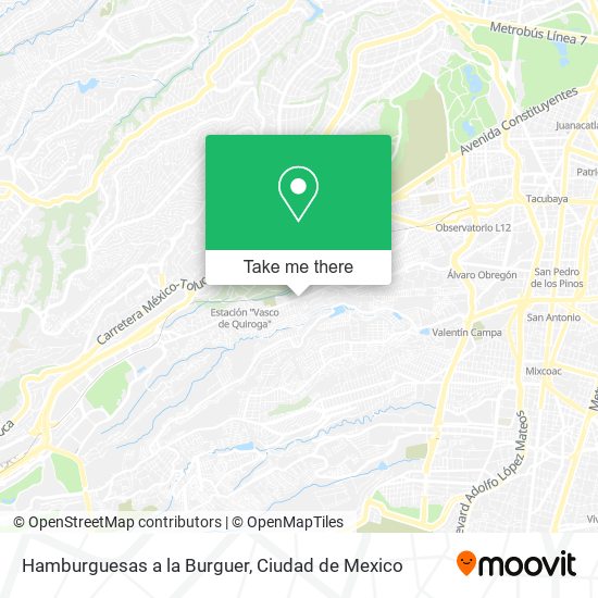 Hamburguesas a la Burguer map