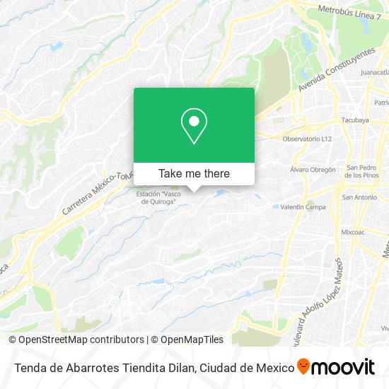 Mapa de Tenda de Abarrotes Tiendita Dilan