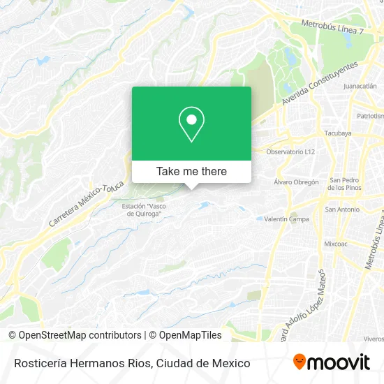 Rosticería Hermanos Rios map