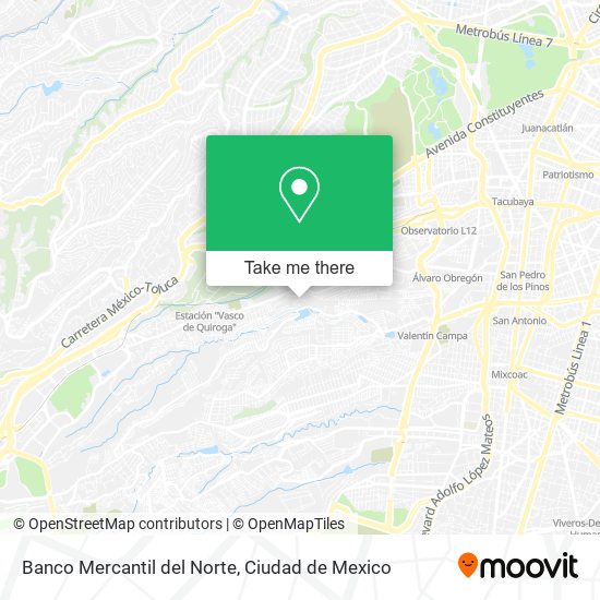 Banco Mercantil del Norte map