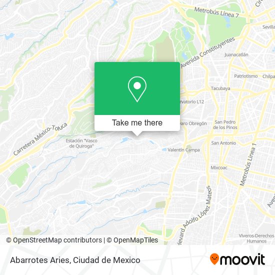 Abarrotes Aries map