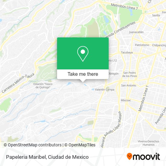 Mapa de Papeleria Maribel