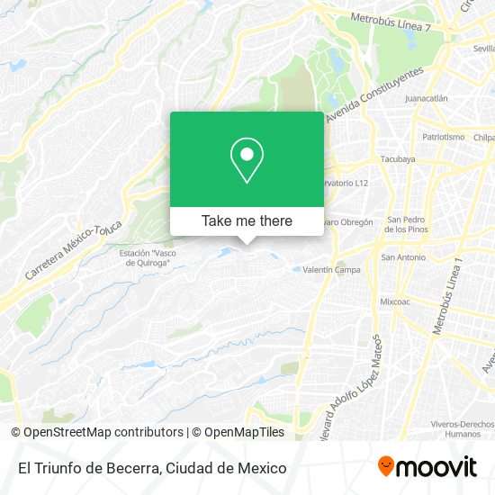 El Triunfo de Becerra map