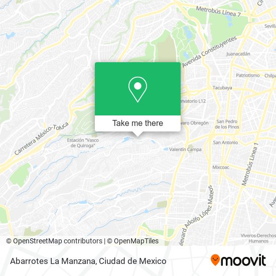 Mapa de Abarrotes La Manzana