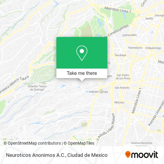 Neuroticos Anonimos A.C. map