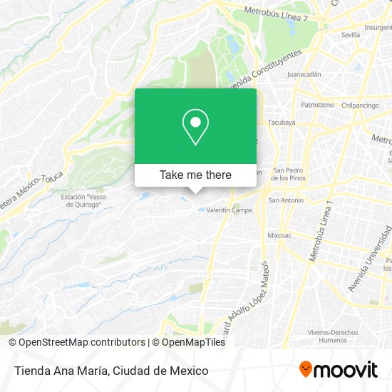 Mapa de Tienda Ana María