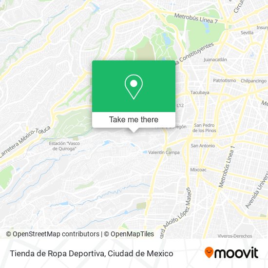 Tienda de Ropa Deportiva map