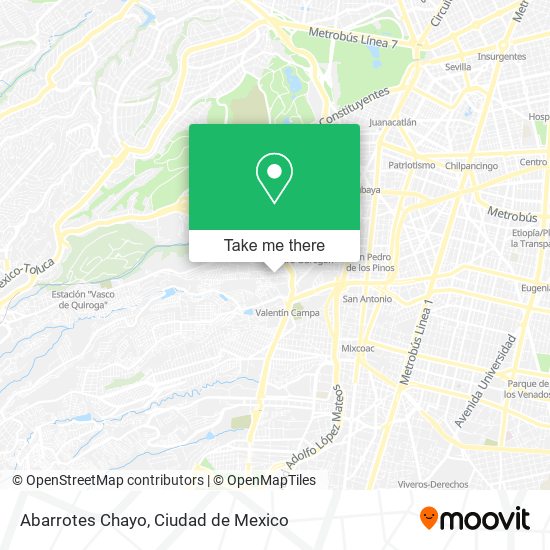 Abarrotes Chayo map