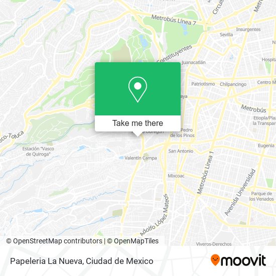 Papeleria La Nueva map