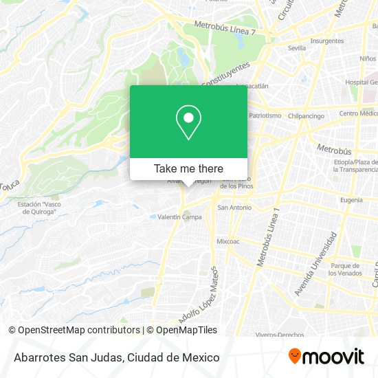 Abarrotes San Judas map