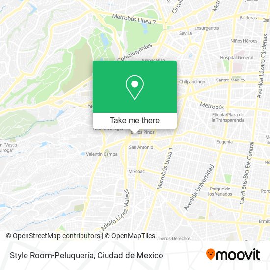 Style Room-Peluquería map