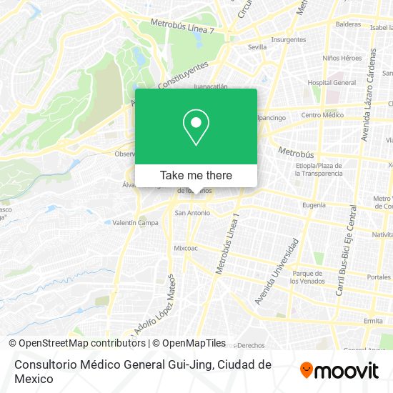 Mapa de Consultorio Médico General Gui-Jing