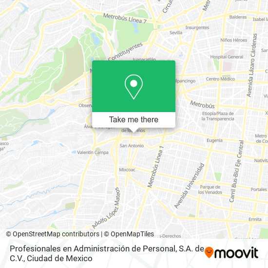 Profesionales en Administración de Personal, S.A. de C.V. map