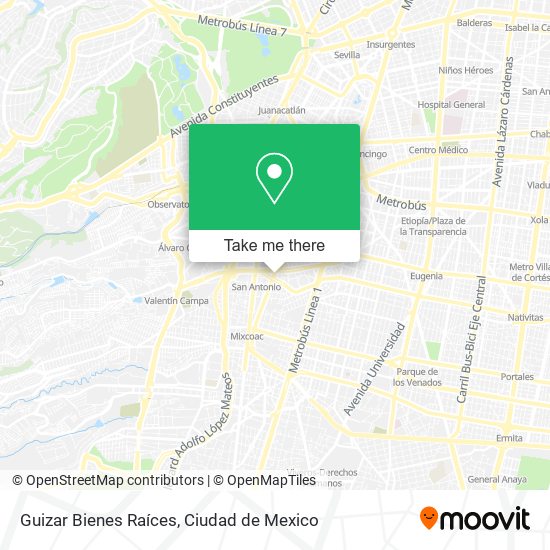 Guizar Bienes Raíces map