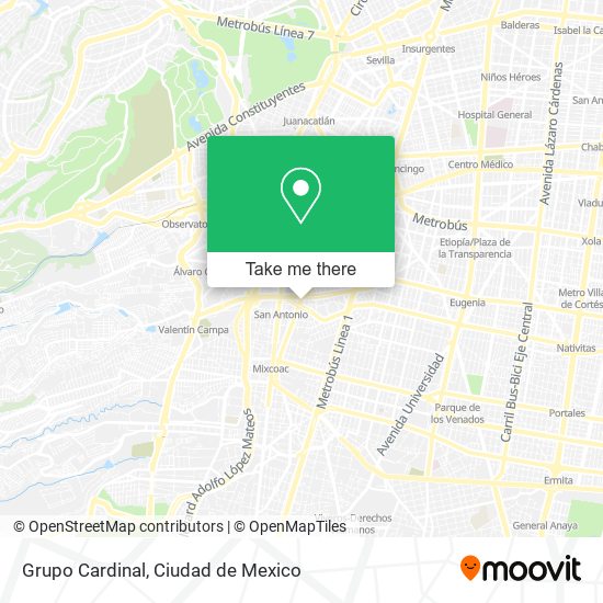 Mapa de Grupo Cardinal
