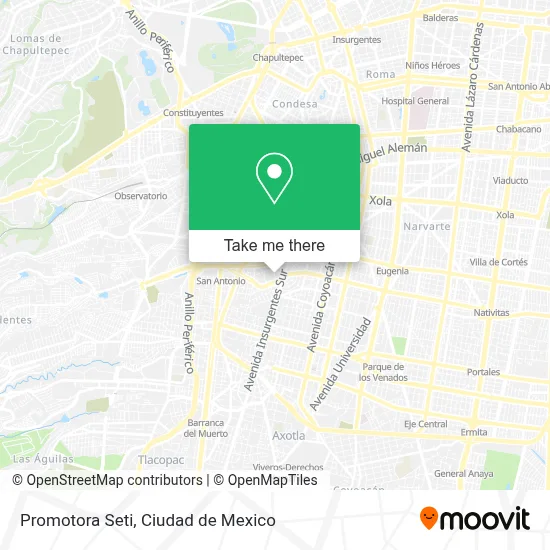 Promotora Seti map