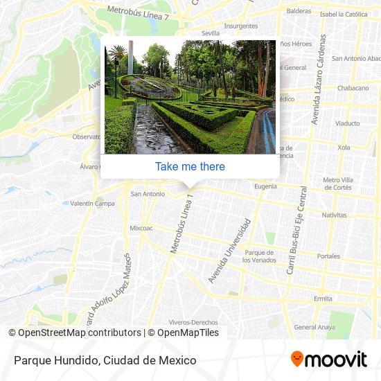 Mapa de Parque Hundido