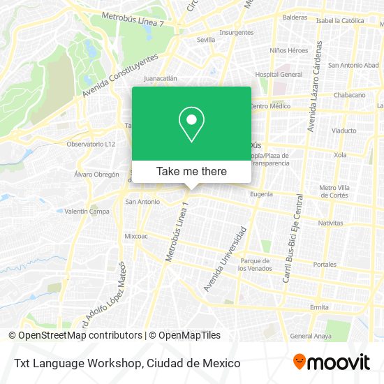 Mapa de Txt Language Workshop