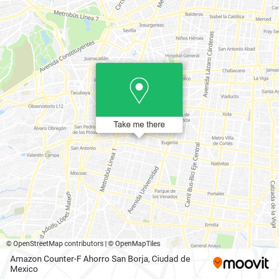 Amazon Counter-F Ahorro San Borja map