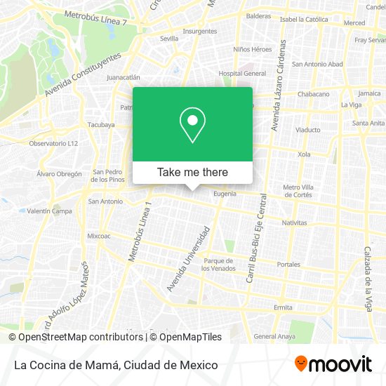 La Cocina de Mamá map