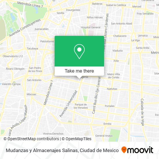 Mudanzas y Almacenajes Salinas map
