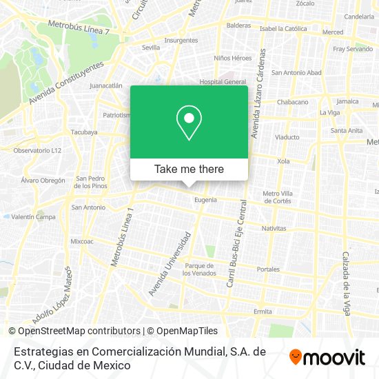 Estrategias en Comercialización Mundial, S.A. de C.V. map