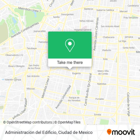 Administración del Edificio map