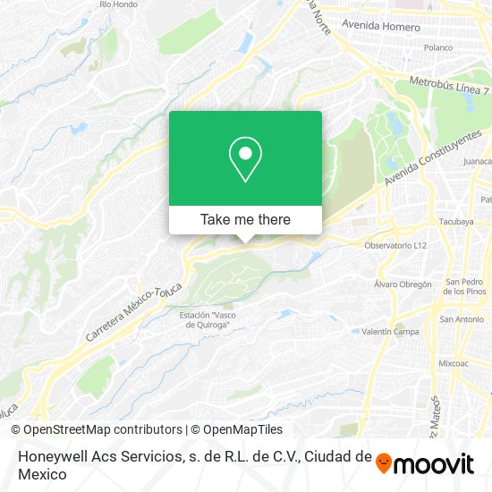 Honeywell Acs Servicios, s. de R.L. de C.V. map