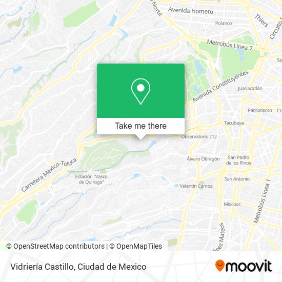 Vidriería Castillo map
