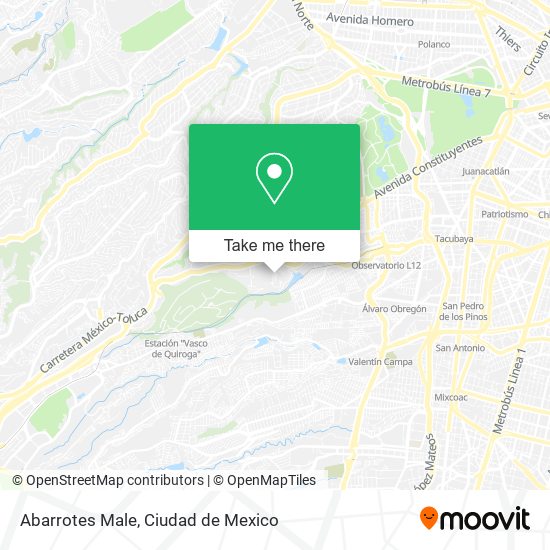 Abarrotes Male map