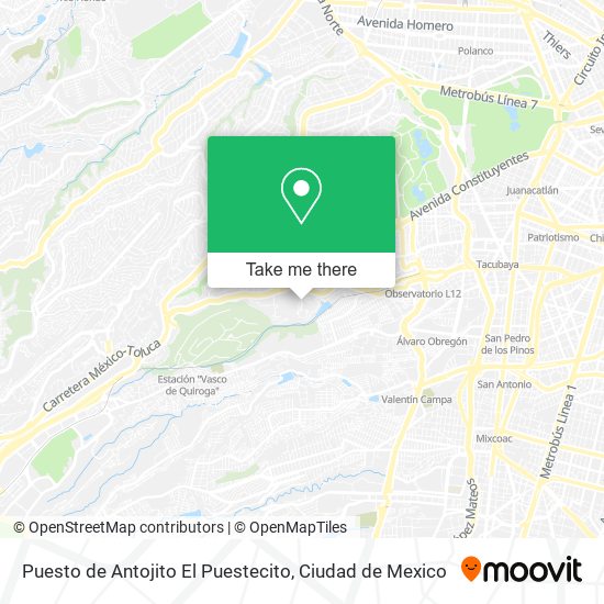 Puesto de Antojito El Puestecito map