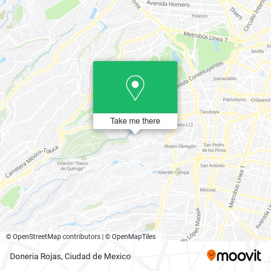 Doneria Rojas map