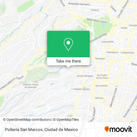 Pollería San Marcos map