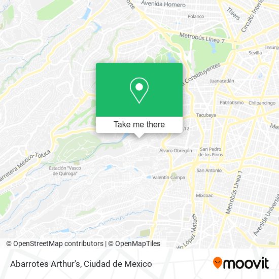 Abarrotes Arthur's map