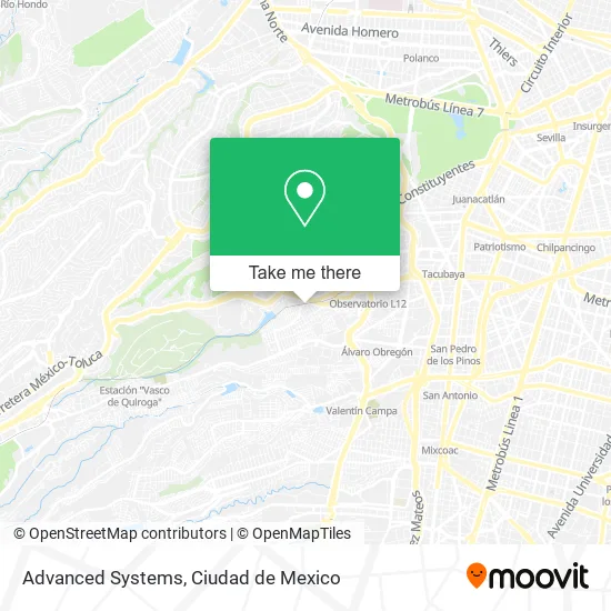 Mapa de Advanced Systems