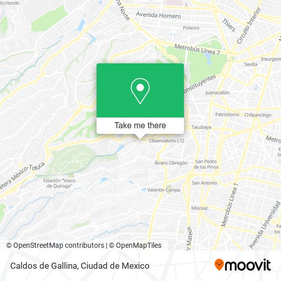 Caldos de Gallina map