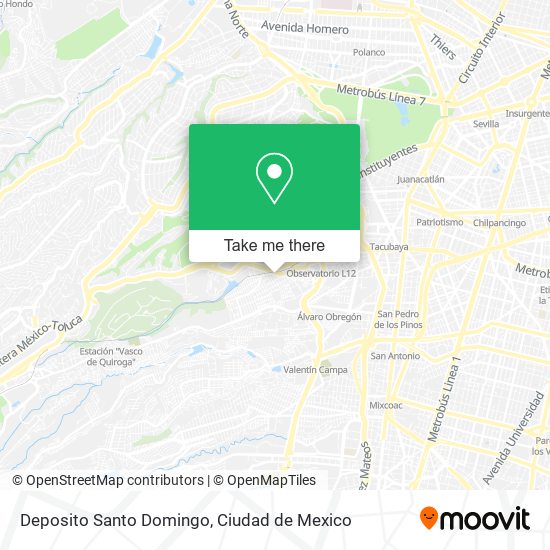 Deposito Santo Domingo map