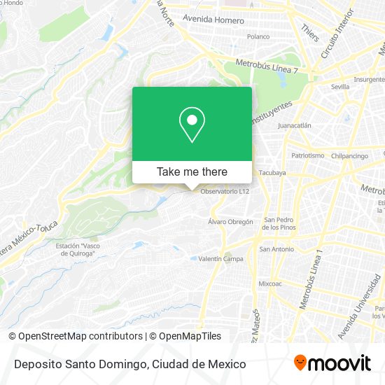 Mapa de Deposito Santo Domingo