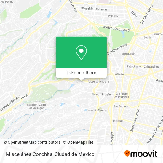 Mapa de Miscelánea Conchita