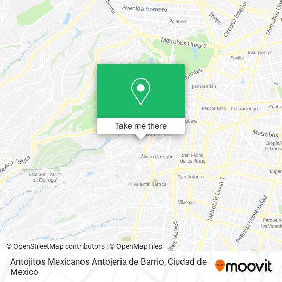 Antojitos Mexicanos Antojeria de Barrio map