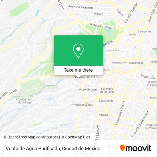 Venta de Agua Purificada map