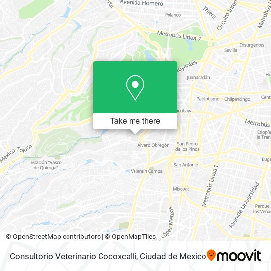 Consultorio Veterinario Cocoxcalli map