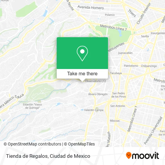 Mapa de Tienda de Regalos