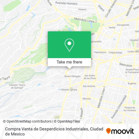 Compra Venta de Desperdicios Industriales map