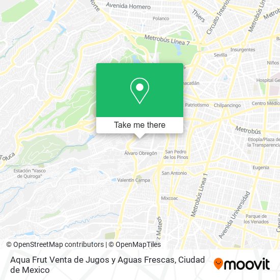 Aqua Frut Venta de Jugos y Aguas Frescas map